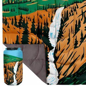 Puffy camping blanket 80X60